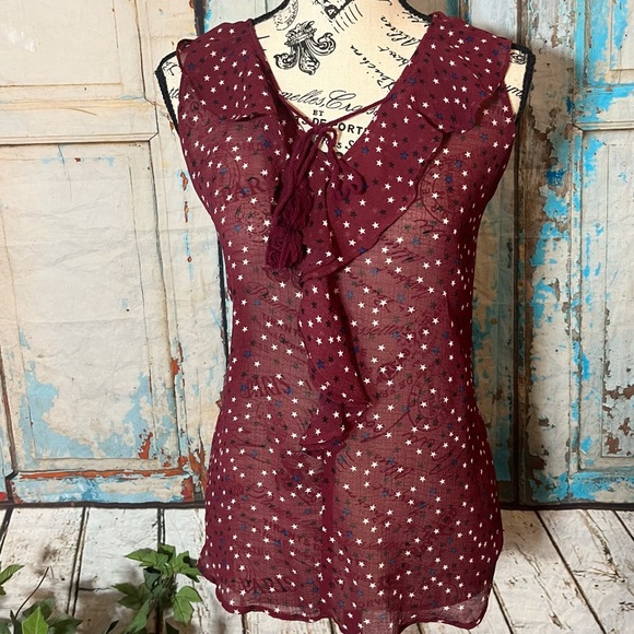 ⭐️3 for $11⭐️ 5 for $15⭐️ women's plus size star pattern top from NOBO - Picture 1 of 3